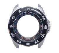 MCNVNEFSAW Boîtier 601 44 mm for montres for hommes, boîtier en acier, pièces de montre for mouvement NH35 NH36, boîtier/cadran, accessoires, boîte verre saphir boîtier de montre(1)