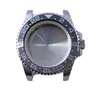 MCNVNEFSAW Boîtier argenté for anneau intérieur 40,5 mm for montre homme compatible for les modèles NH34, NH35, NH36, mouvement/cadran automatique boîtier de montre(34 Silvery)