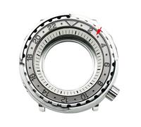 MCNVNEFSAW Boîtier de montre en thon transparent 47 mm for mouvement NH35 NH36. conserve for fond boîtier de montre(C01,Mineral glass case)