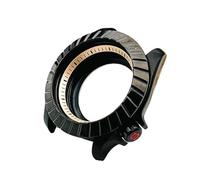 MCNVNEFSAW Boîtier de montre noir 42 mm SKX007 for Seiko, coque arrière transparente, boîtier plongée for hommes, compatible for le mouvement NH35 NH36 boîtier de montre(CS10)