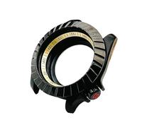 MCNVNEFSAW Boîtier de montre noir 42 mm SKX007 for Seiko, coque arrière transparente, boîtier plongée for hommes, compatible for le mouvement NH35 NH36 boîtier de montre(CS04)