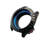 MCNVNEFSAW Boîtier de montre noir 42 mm SKX007 for Seiko, coque arrière transparente, boîtier plongée for hommes, compatible for le mouvement NH35 NH36 boîtier de montre(CS07)