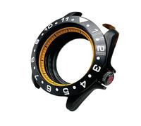 MCNVNEFSAW Boîtier de montre noir adapté for boîtiers for Seiko SKX007 NH34 NH35 adaptés au mouvement NH36 7S 4R Couronne for 3,0 clic for ressort boîtier de montre(04,Sapphire Glass)