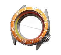 MCNVNEFSAW Boîtier NH35 42 mm Montre argenté/noir Collocation aluminium Lunette NH36 Cadran boîtier de montre Verre saphir plan Bracelet 22 boîtier de montre(42 Bright silver)