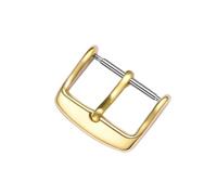 MCNVNEFSAW Boucle de bracelet de montre en métal 10 12 14 16 18 20 22 24 mm, bracelet de montre en argent, noir, or, fermoir en acier inoxydable, accessoires Fermoir(Gold,24mm)