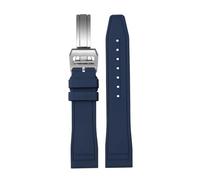 MCNVNEFSAW Bracelet de montre en caoutchouc for for IWC Big Pilot Portofino TOP GUN Portugieser 20 mm, 21, 22 bracelet de montre(Blue folding clasp,21mm)