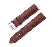 MCNVNEFSAW Bracelet de montre en cuir de veau 14 mm, 16 mm, 18 mm, 19 mm, 20 mm, 21 mm, 22 mm, 24 mm, motif nœud de bambou, for dégagement rapide bracelet de montre(Marrone,16mm)