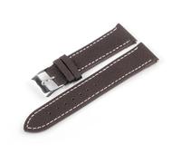 MCNVNEFSAW Bracelet de montre en cuir véritable souple motif litchi for homme et femme, 16 mm et 18 mm, accessoires bracelet de montre(Coffee,17mm)