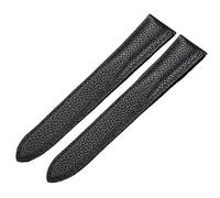 MCNVNEFSAW Bracelet de montre for Cartier Tank Solo Ronde de 18 mm for homme et femme, en cuir véritable, for boucle déployante bracelet de montre(Black-no clasp,22mm)