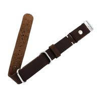 MCNVNEFSAW Bracelet de montre long 20 mm 22 mm, style vintage, en cuir noir café marron, for rivets, trois anneaux, for accessoires de montre bracelet de montre(Coffee,20mm)