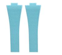 MCNVNEFSAW Bracelet en caoutchouc for montres for Tissot PRX Powermatic 35 mm et 40 mm, 11 mm et 12 mm, boucle for ressort for dégagement rapide, bleu marine et noir Fermoir(Blue,12MM_NO BUCKLE)
