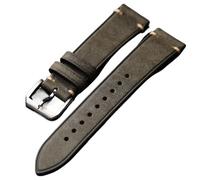 MCNVNEFSAW Bracelet homme en cuir de vache fait main, style vintage, 18, 19, 20, 21, 22 mm, noir, marron, gris, vert bracelet de montre(D color,18mm)