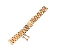 MCNVNEFSAW Bracelets De Montre En Acier Inoxydable For Montres, For Seiko Casio Omega Compatibles For Toutes Les, Argent, Or, 18, 20, 21, 22, 24 Mm bracelet de montre(Full rose gold,19mm)