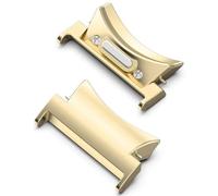 MCNVNEFSAW Connecteur for montage rapide for Samsung Galaxy Watch 6 5 4 40 mm 44 mm, compatible for Galaxy Watch 6 Classic 42 46 43 47 mm, 2 adaptateurs en acier inoxydable Fermoir(Gold,20mm)