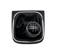 MCNVNEFSAW Pommeau de levier vitesse 5/6 vitesses for étui en cuir noir for VW Golf 6 MK5 MK6 Jetta 2005 2006 2007-2014 Pièces automobiles Pommeau de levier de vitesse(5 speed)