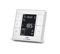 MCO Home Thermostat pour Chauffage à Eau Intelligent avec capteur d'humidité sans Fil, Blanc, MH7H-WH