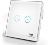 MCO Home Z-Wave Gradateur de lumière intelligent avec écran tactile, MH-DT311, Blanc, UK Boîte de jonction
