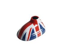 MCOAORN Autocollant de décoration d'antenne de voiture pour Mini One Cooper S/SD JCW Hatchback R56, Clubman R55, accessoire de style de voiture (Union Jack, cache antenne style A)