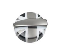 MCOAORN Couvercle de réservoir de carburant autocollant pour Mini Cooper S JCW R53 2002-2006 1.6 Version Turbo (Gris Union Jack, pour Cooper S R53)