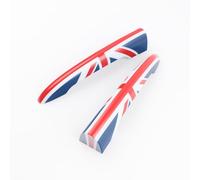 MCOAORN Lot de 2 autocollants pour poignée de porte arrière de voiture pour Mini JCW R55 Clubman 2007-2014 (Union Jack, R55 Couvercle de poignée de porte de coffre, 2 pièces 2007-2014)