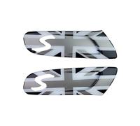 MCOAORN Lot de 2 marqueurs de lumière latéraux pour Mini Cooper S F56 F55 F57 (Gray Union Jack, pour Cooper S F56 F55 F57 2 pièces/ensemble, 2014-2021)