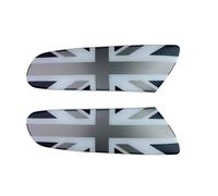 MCOAORN Lot de 2 marqueurs de lumière latéraux pour Mini One/Cooper F56 F55 F57 (Gris Union Jack, pour One Cooper F56 F55 F57 2 pièces/ensemble, 2014-2021)