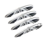 MCOAORN Lot de 4 autocollants pour poignée de porte Mini One Cooper S JCW R60 Countryman 2010-2016 (gris Union Jack, 4 portes, R60 Countryman 4 portes)