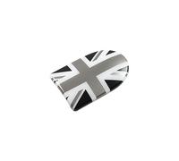 MCOAORN Pour Mini One Cooper S JCW F55, F56, F57 - Boîte de rangement décorative - Autocollant - Style de voiture (gris Union Jack, pour F55, F56, F57)