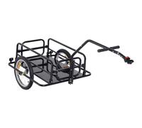 MCOM-Remorque cargaison pour vélo avec 2 roues, noir, 155x71,5x77 cm, salle de bain noir