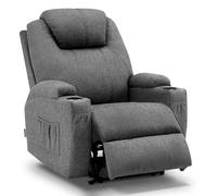 MCombo Fauteuil de Massage électrique inclinable et Vibrant (Gris)