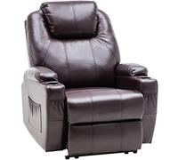MCombo Fauteuil de Massage électrique inclinable et Vibrant (Marron)
