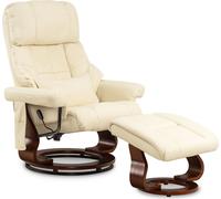 MCombo Fauteuil relax Fauteuil TV pivotant à 360° Fauteuil de massage avec repose-pieds 9068