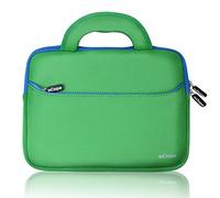 mCoque Qualité en néoprène Sacoche/Étui/Housse pour 10,1" ASUS Transformer Book T100HA / T100TAF / T100T série / T100TA / T100TAL / T100TAM 2-in-1 ordinateur portable ultraportable avec poignée et poche Accessoire (Vert)