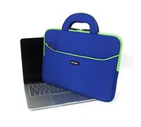 mCoque Qualité en néoprène Sacoche/Étui/Housse pour 10,1" ASUS Transformer Book T100HA / T100TAF / T100T série / T100TA / T100TAL / T100TAM 2-in-1 ordinateur portable ultraportable avec poignée et poche Accessoire (Bleu)