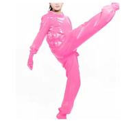 MCORKHUEIRGH Combinaison 100 % latex Gummi Cosplay Club Halloween, rose, 6XL