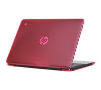 mCover Coque Rigide pour Ordinateur Portable HP Chromebook 11 G4 EE / G5 EE (pièce V2W29UT / V2W30UT / 1FX81UT / 1FX82UT) (avec Bords en Caoutchouc moulé et charnière à 180 degrés Rose