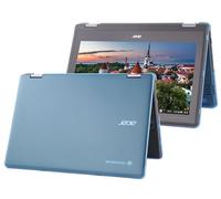mCover Coque Rigide Uniquement Compatible avec Acer Chromebook Spin 511 R756T Series 2023-2024 11,6" (Non Compatible avec d'autres modèles Acer) - Aqua