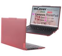 mCover - Coque rigide uniquement compatible avec Lenovo ThinkPad T14 Gen 5/Gen 6 14" (charnière à 180°, non compatible avec aucun autre modèle Lenovo) - Rouge