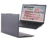 mCover - Coque Rigide Uniquement Compatible avec Lenovo ThinkPad T14 Gen 5/Gen 6 14" (charnière à 180°, Non Compatible avec Aucun Autre modèle Lenovo) - Noir