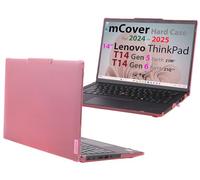 mCover - Coque Rigide Uniquement Compatible avec Lenovo ThinkPad T14 Gen 5/Gen 6 14" et P14s avec CPU AMD (charnière à 180°, Non Compatible avec Le modèle P14s avec CPU Intel) - Rose