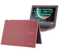mCover Coque rigide uniquement compatible avec les ordinateurs portables Acer Chromebook Spin 511 R757 Series 2025-2026 11,6" (non compatible avec d'autres modèles Acer) - Rouge