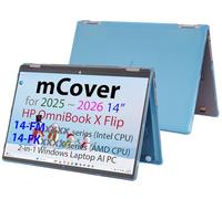 mCover Coque rigide uniquement compatible avec les ordinateurs portables Windows HP OmniBook X Flip 14-FMxxxx 14-FKxxxx 2 en 1 (avec charnière à 360°) 2025+ 14" (ne convient pas aux autres modèles HP