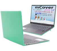 mCover Coque rigide UNIQUEMENT compatible avec les PC portables HP OmniBook X 14-FExxxx série 14" Windows AI 2024~2025 (NE CONVIENT PAS aux autres modèles HP) - Vert