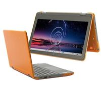 mCover Coque Rigide Uniquement Compatible avec Ordinateur Portable Lenovo Chromebook 300E Yoga Gen4/100E Gen 4 2023-2024 11,6" (ne Convient Pas aux Autres modèles Lenovo) - Orange