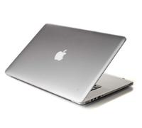 mCover Coque Semi-matte pour Macbook Pro 15" avec Retina Display ( Modèle A1398 sans lecteur de DVD ) - Transparent (Avec un Europe skin de clavier transparent GRATUIT)