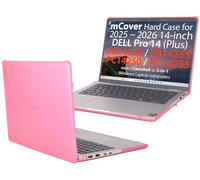 mCover Coque uniquement compatible avec Dell Pro 14 Plus PB14250 PB14255 et Pro 14 PC14250 PC14250 PC14255 2025-2026 14" (ne convient pas aux autres modèles Dell) - Rose