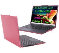 mCover Coque uniquement compatible avec Lenovo ThinkPad T16 Gen 3/Gen 4 Series 2024-2026 16" (ne convient pas aux autres modèles Lenovo) - Rose