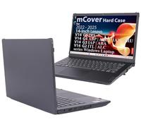mCover Coque uniquement compatible avec Lenovo V14 G2/G3/G4/G5 2021-2025 14" (avec charnière à 180°, ne convient pas aux autres modèles Lenovo) - Noir