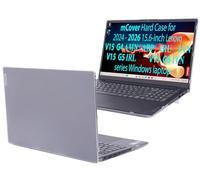 mCover Coque uniquement compatible avec Lenovo V15 G4/G5/G6 2024-2026 15,6" (avec charnière à 180°, ne convient pas aux autres modèles Lenovo) - Transparent