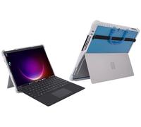 mCover Étui hybride uniquement compatible avec la tablette Microsoft Surface Pro 9/10/11 2022-2025 13" (ne convient pas aux autres modèles de tablette Surface) - (bord blanc) - Aqua